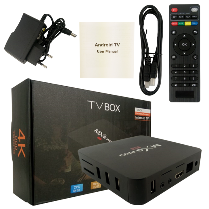 TV BOX MXQ PRO CONVERTIDOR A SMART 4k /1GB/8GB ANDROID 7.1 NEGRO - Virtual  Pc Store