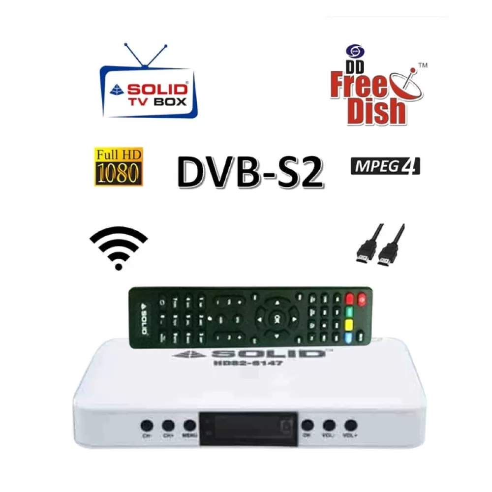 SOLID 6147 DVB-S2 MPEG-4  Free-to-Air Set-Top Box