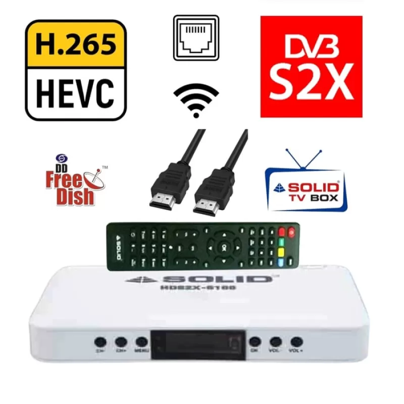 Buy Cash on Delivery SOLID 6165 S2X H.265 10Bits H.265 Free-to-Air