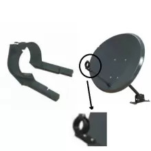 Elliptical Ku DTH LNB Holder / Bracket / Clamp / Claimp for DTH Dish Antenna  - 2pcs