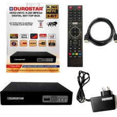 Durostar H.265, MPEG-4, HEVC-8Bits HD FTA Set-Top Box