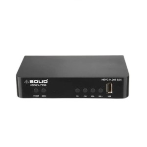 SOLID 7299 HEVC 8-bit H.265 free-to-air MPEG-4 HD Set-top Box with Free Wifi Dongle (Supports FTA Player App)