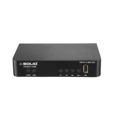 Balubhai Solanki from Gujarat bought SOLID 7299 HEVC 8-bit H.265 free-to-air MPEG-4 HD Set-top Box with Free Wifi Dongle (Supports FTA Player App)