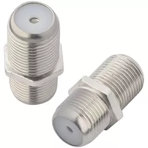 2 Way RG6 Coaxial Cable Extension Connector - Jointer - 2pcs