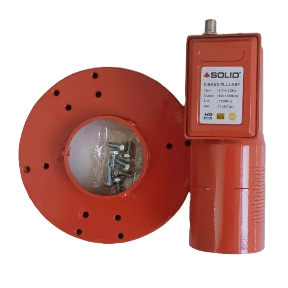 C-Band Satellite High Gain 70dB PLL LNBF with inbuilt Amplifer