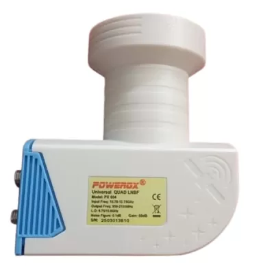 Alankar from Maharashtra bought Powerox PX-004 (NEW) Quad Universal LNB – 4K-Ready, Waterproof, Multi-DTH Compatible