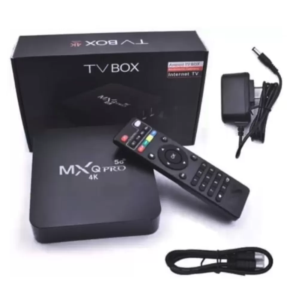 MXQPro 5G 4K Ultra HD 4GB /32GB Android 13 Smart TV Box OTT Streaming Player
