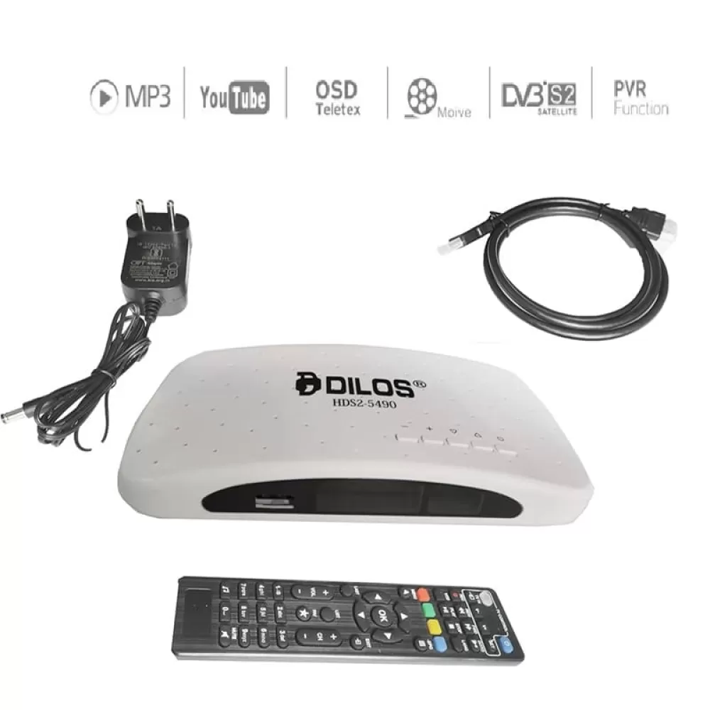 Full HD Lifetime FREE FTA TV Channels, Full HD / DVB-S2, MPEG-4 Set-Top Box with HDMI Cable