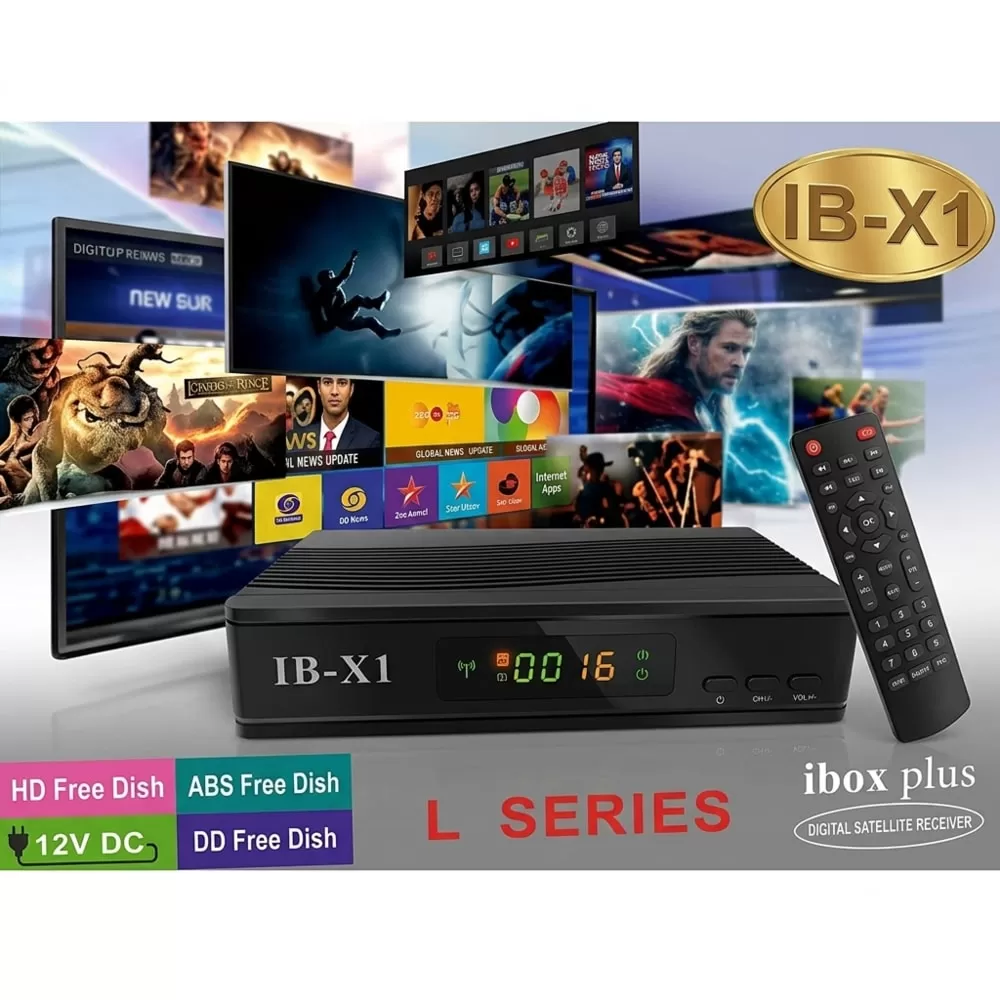 IB-X1 High Quality FTA MPEG-2 Digital FREE DTH STB with FREE LNB
