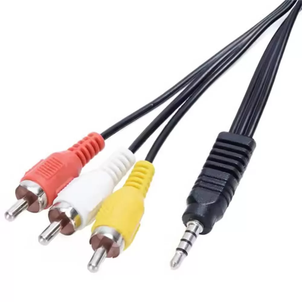 3.5mm to 3 RCA AV Cable