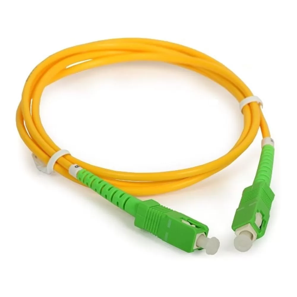 Simplex Single Mode SC to SC Optical Fiber Patch Cord Jumper Cable - 5 Meters