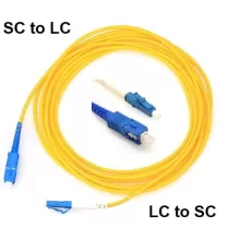 5m (15ft) SC to LC UPC Connector Simplex, Singlemode, G.657.A Fiber Optic Patch Adapter Cable 5m (15ft) SC to LC UPC Connector Simplex, Singlemode, G.657.A Fiber Optic Patch Adapter Cable