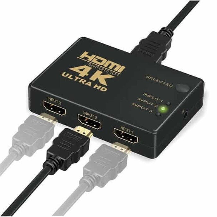 Buy at Rs.349 HDMI Switch 3in1 4K Switcher at Lowest Price