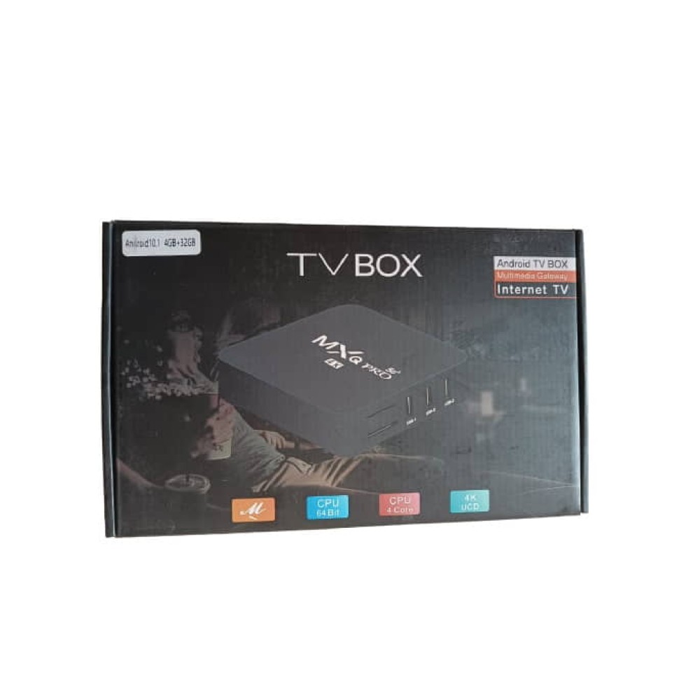 MXQPro 5G 4K Ultra HD 4GB /32GB Android 13 Smart TV Box OTT Streaming Player