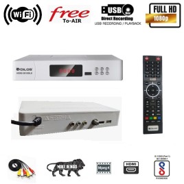 DD Freedish suitable FTA MPEG-4 HD Box with Universal Remote, FREE HD LNB