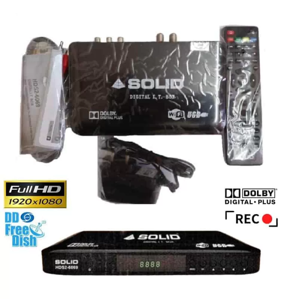 For DD Freedish Heavy Duty Full HD Set-Top Box with USB Play &amp; Recording + FREE HD LNB