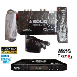 DD Freedish Suitable MPEG-4 Full HD Set-Top Box with FREE HD LNB