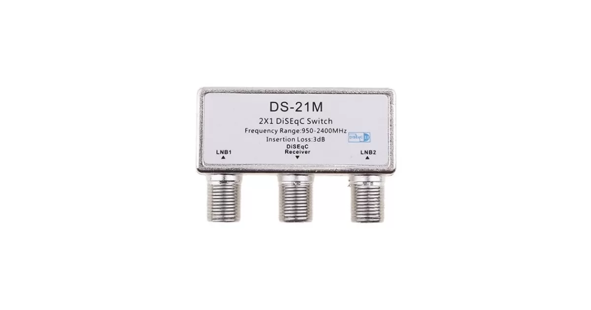 Vivanco STS DSW2 2 IN 1 Out DISEqC 1.0&2.0 Switch mit Wetterschutzgehä